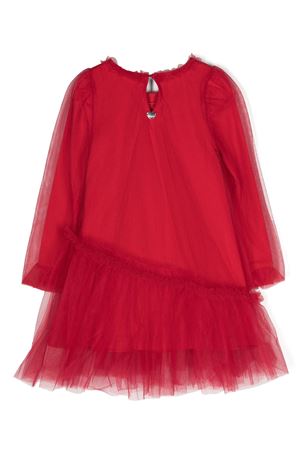 red cotton dress MONNALISA KIDS | 17B903T99450043